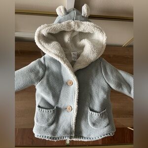 Cozy Knit Baby Hoodie with Ears